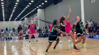 LaNicia Parker 2025 Guard Earl Watson Academy (MO) 2024 Run 4 Roses Cyan Bracket 4-1 Silver Champion