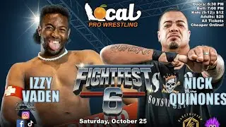 Izzy Vaden VS Nick Quinones - Local Pro Wrestling 