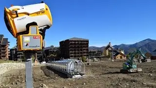 Réaménagement du front de neige  AX 3 Domaines - Chantiers 2016