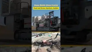 Mobile Stone Crusher - On-Site Crushing  #MobileCrusher #StoneCrusher #stonecrushing