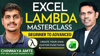 Excel LAMBDA Masterclass | Create Your Own Excel Functions (No VBA) | Explained lambda in Hindi