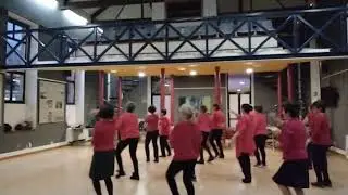 Baile en línea Rumba Ay Caray (grupo Redondela)