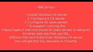 Khmer - Deploy Window CA Server and IIS setup certificate for HTTPS web site