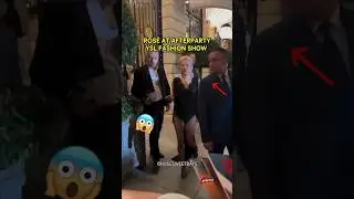ROS&Eacute; AFTERPARTY DRESS 😱 AT YSL PFW #blackpink #ros&eacute; #blink #blinks #jennie #rose #lalisa #jisoo