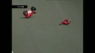 Carlos Checa 2005 MotoGP Qualifying at Sachsenring BBC MPEG2 *AI Upscaled*
