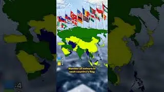 Number of colours in asian countries flag  #flagcolors