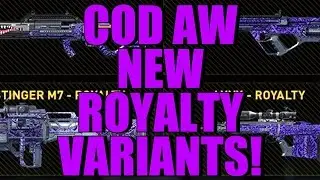 Advanced Warfare: NEW Royalty Weapons Coming and 5% MORE XP For Wearing Gear Sets! (COD AW News)
