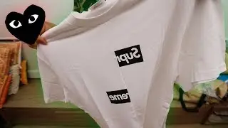 Unboxing and Review Supreme x CDG Box Logo