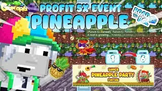 CARA PROFIT 5X LIPAT DI EVENT PINEAPPLE 🤑 | ROAD TO BGL #3 GROWTOPIA