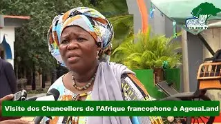 Visite des chanceliers de l'Afrique francophone à AgouaLand