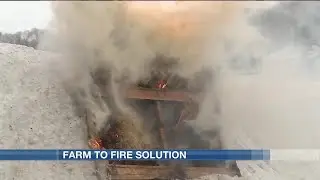 Soybeans offer a safe alternative to firefighting foam