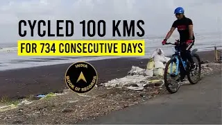Cycling 100 km for maximum consecutive days  | India Book of Records
