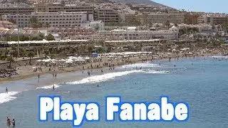 Playa Fanabe beach in Tenerife