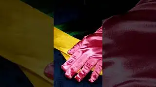 Spring Satin Gloves 🌼❤️🐰🐣💚 #asmrlikeasandbox #asmrtriggers #visualtriggers