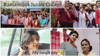 ||My HS result day🤧|| Ramanujan Junior College🌸 ||Vlog 23❤️||