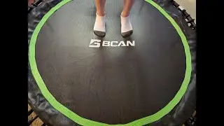 #1 BEST Indoor Fitness Trampoline with Bungees | BCAN Foldable Mini Trampoline