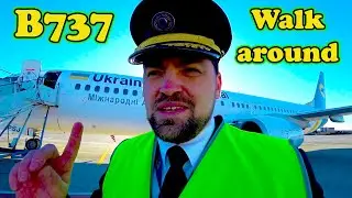 Boeing737 very quick walkaround on evacuation flight to Dubai