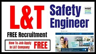 Safety Job Vacancy || Job Apply In L&T for HSE Engineer || HSE Engineer Job Vacancy || Safety Jobs