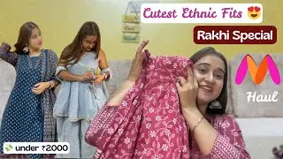 Myntra Kurta Set Haul | Affordable and Trendy Rakhi Outfits 2025 | #myntra #mustwatch Upto 50% Off