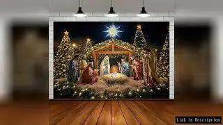 1 piece of polyester background fabric for the Christmas Nativity scene, suitable for living room an