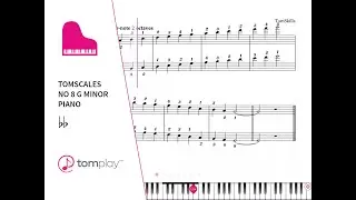 G Harmonic Minor Piano Scale (Sheet Music and Backing Track) 🎹