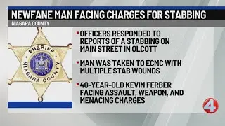 Man hospitalized after Olcott stabbing