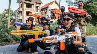LTT Game Nerf War : Suicide Squad Warriors SEAL X Nerf Guns Fight Braum Crazy Two Boss