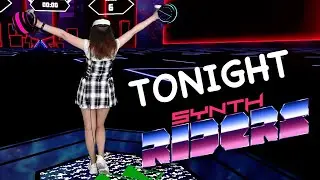 [Synth Riders] - TONIGHT - Sunset Neon - Mixed Reality Gameplay | VR Girl
