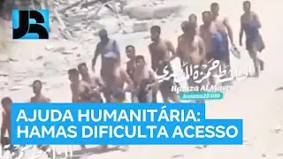 Exército israelense divulga imagens de palestinos em busca de comida sendo humilhados pelo Hamas