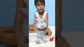 🌈HOW SMART TALKING TOM IS?| #ASMR|Lighted Eyes|Chaz&Champ Stories|#Short Video
