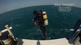 Mel Fisher's Treasures: Divers Use Metal Detector on Underwater Targets