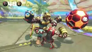 ARMS. Springtron plays with no life at all nearly fifty seconds till the victory!