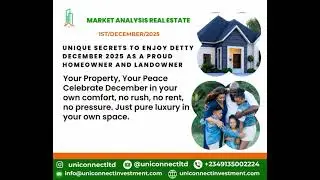 NIGERIA REAL ESTATE MARKET UPDATE 1ST DECEMBER 2025, ZULARICH RESIDENCE ESTATE PHASE 2 FOR SALE