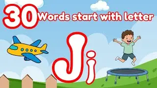 30 words from letter J/J letter words/English Alphabet for kids/English vocabulary for kids