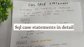 ОПЕРАТОР CASE В SQL С 3 ПРИМЕРАМИ | УЧЕБНИК SQL ДЛЯ НАЧИНАЮЩИХ