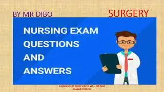 ONE WORD  NURSING SURGERY QUESTIONS AND ANSWER by Mr  Dibo