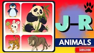 &ldquo;⭐ABC Animals J&ndash;R  Learn Animal Names for Kids  Alphabet Learning Video&rdquo;