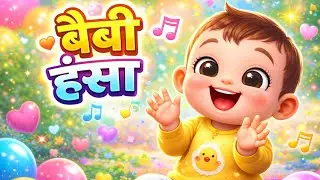 बेबी हंसा 😊 | Hindi Baby Cartoon Rhyme | Kids Song | Cute Baby Cartoon Hindi Rhyme
