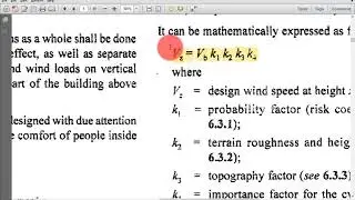 PART 91 - Calculation of Design Wind Speed (Part 1)