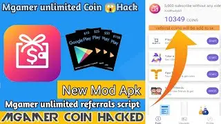 Mgamer new hack unlimited Coin Hack script || how to hack Mgamer Mgamer Unlimited 😱referral hack..💥