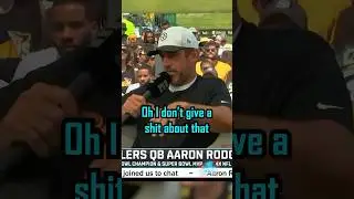 Aaron Rodgers responds to critics 😬😬
