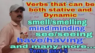 Verbs that can be both stative and Dynamic,Tense part -5