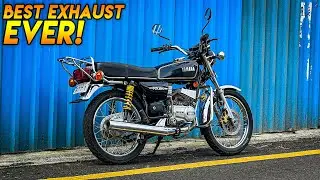 RXZ EXHAUST SOUNDS SO GOOD ON RX100 - FIRST RIDE 😈🔥