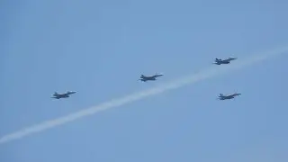 EXTREME ZOOM: F-18 Military Fighter JETS - Memorial Day - Bronx NY - May 2023 - Nikon P1000