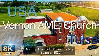 🇺🇸 Tulsa Aerials | John Hope Franklin Park, USA 🚁 | 8K Drone Cinematic | Summer 2025