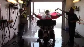 H D rain suit test
