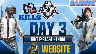 [Hindi] PMCO India Group Stage Day 3 | Fall Split | PUBG MOBILE CLUB OPEN 2020