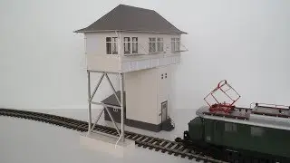 Reiterstellwerk Kreuztal Kn 1:32 M&auml;rklin Spur1 Lasercut-Bausatz 56161 Bauphasen - Br&uuml;ckenstellwerk