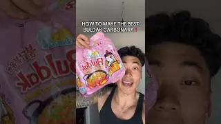 HOW TO MAKE THE BEST BULDAK CARBONARA 🫕🔥❗️#buldak #carbonara #eatingshowasmr #trending