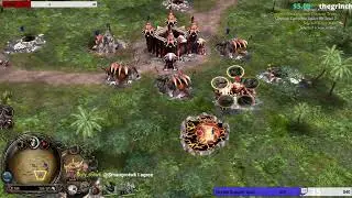 Isengard Goblins Fortress Spam 1v1 Online Multiplayer  LOTR BFME2 Rotwk 2.02 v9.6.2